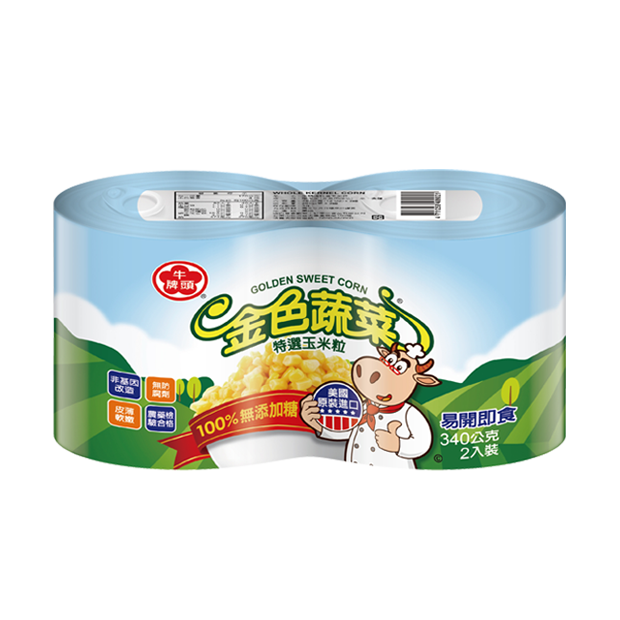選用美國天然特甜品種，皮薄軟嫩，口感脆甜多汁。100%不添加糖。通過SGS 411項農藥殘留檢驗合格、不添加防腐劑、無黃麴毒素、重金屬檢驗合格，可以安心食用。牛頭牌特選玉米粒適用於拌炒料理、炒蛋、涼拌及烹飪等料理。