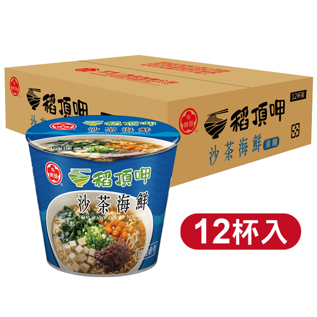 稻頂呷沙茶海鮮湯麵-12入