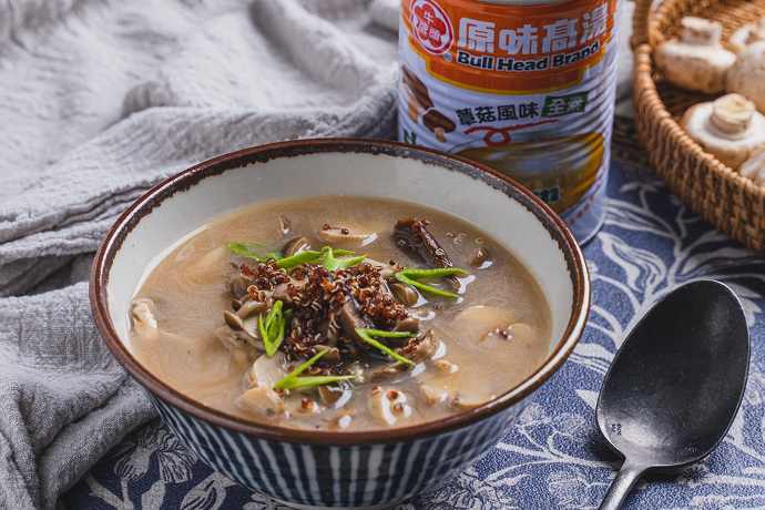 藜麥野菇湯,蕈菇高湯料理