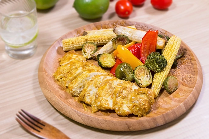Warm Curry Chicken Salad