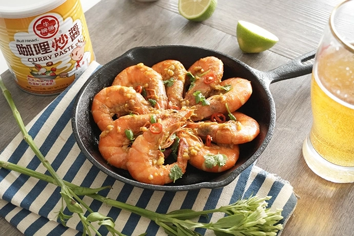 Lemon Curry Shrimp