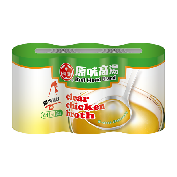 Bull Head Brand Clear Chicken Broth  411ml 牛頭牌原味高湯 雞肉風味