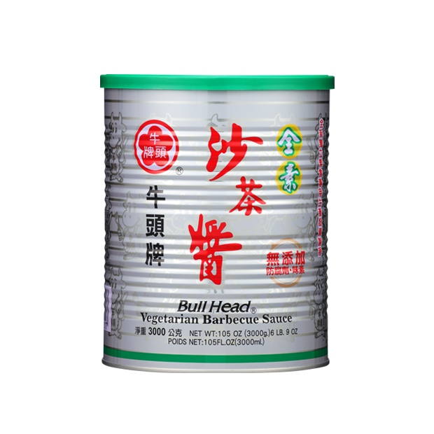 Bull Head Brand Vegetarian Barbecue Sauce  3kg 牛頭牌素食沙茶醬 VEGETARIAN SHA CHA SAUCE