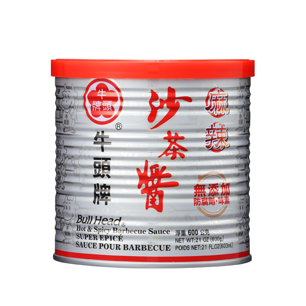 Bull Head Brand Hot & Spicy Barbecue Sauce 600g 牛頭牌麻辣沙茶醬