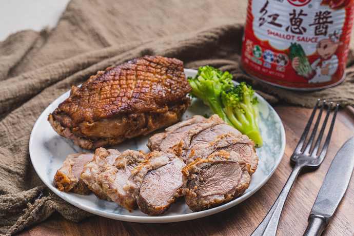 芋泥鴨胸,紅蔥醬