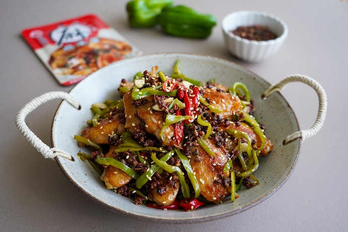 麻婆花椒雞翅,麻婆醬,麻婆料理,下酒菜,烤翅