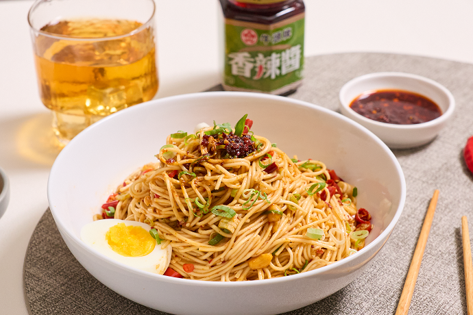 香辣椒麻擔擔麵,香辣醬,香辣醬料理,麻辣乾麵,椒麻拌麵,乾拌麵