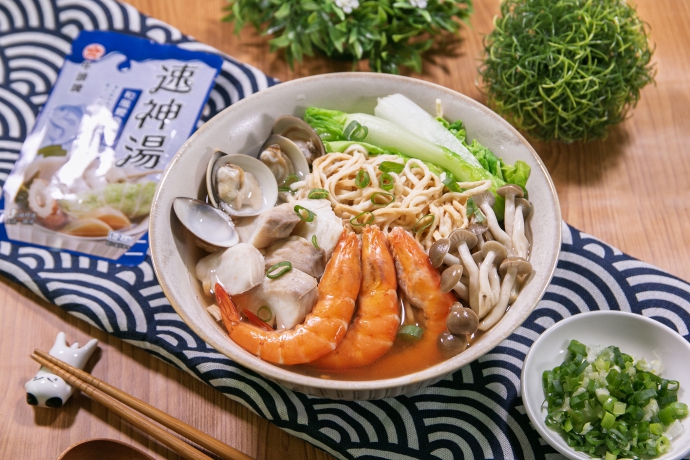 海鮮意麵,和風鰹魚速神湯,日式,鍋燒意麵