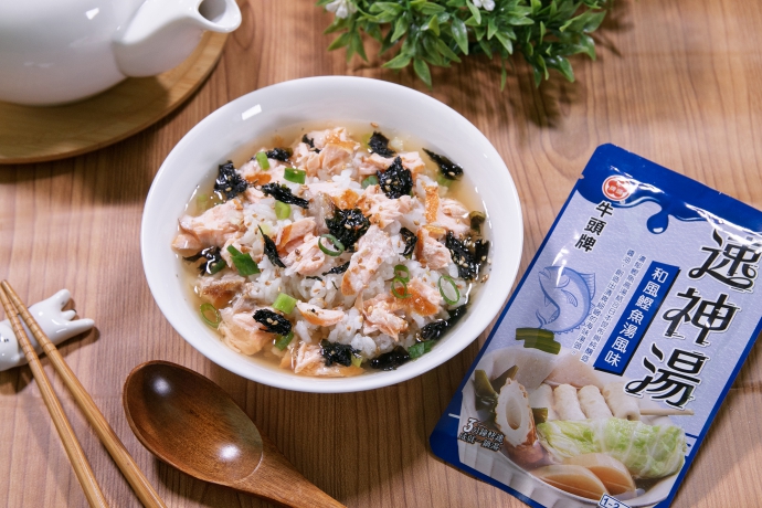 鮭魚茶泡飯,茶泡飯,和風鰹魚速神湯,鰹魚湯頭,日式